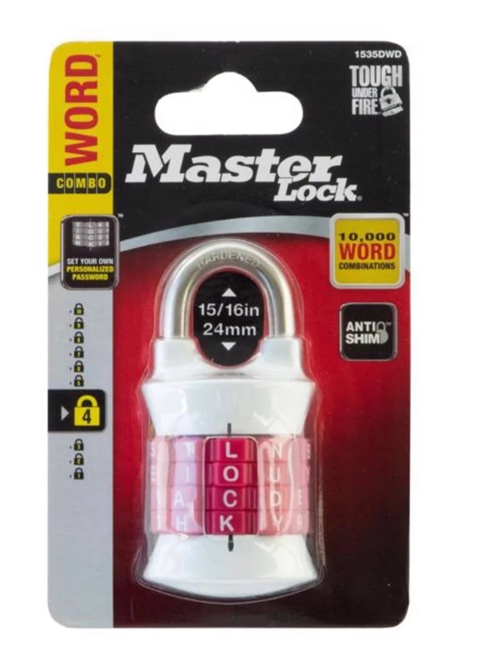 Master Lock Word Combo Padlock
